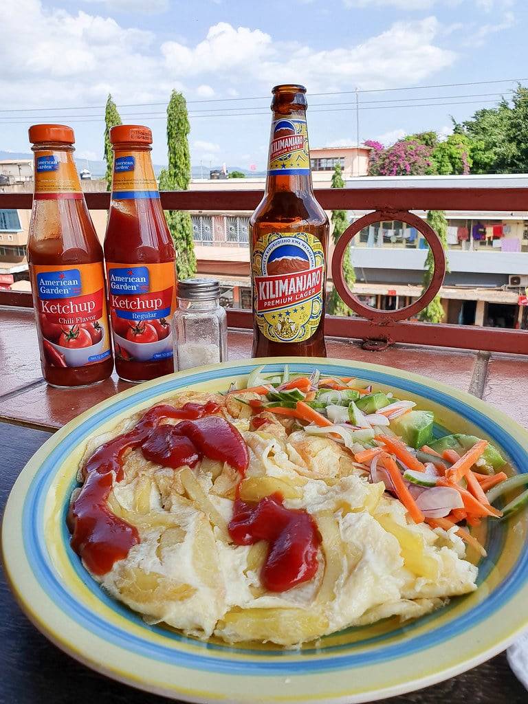 kilimanjaro bear and chips mayai