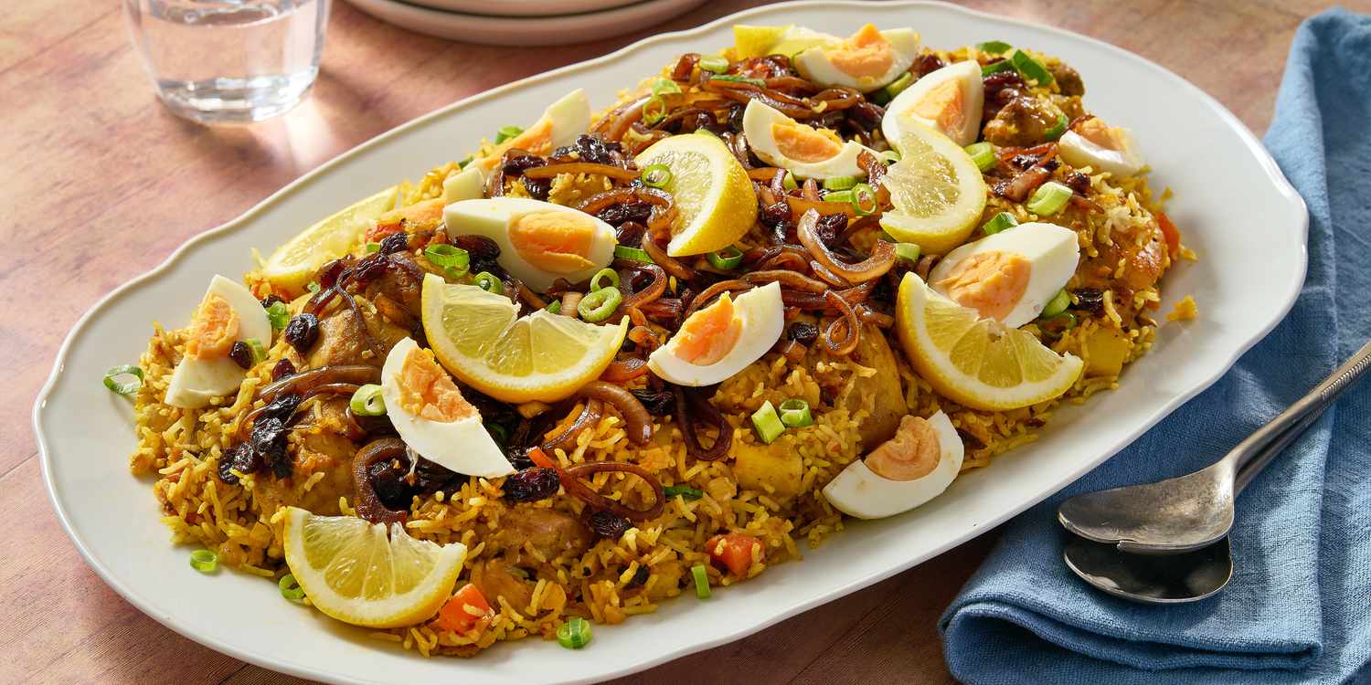 fried chicken biryani